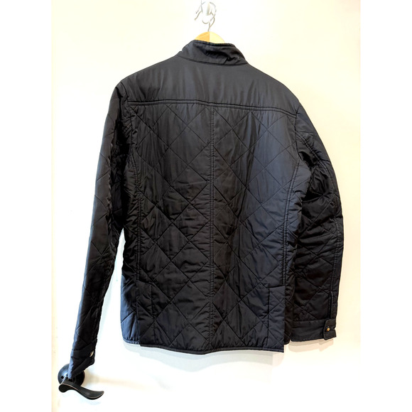 J. Crew Mercantile Black Quilted packable Jacket Barn Chore mock Men's Size M - Picture 2 of 10